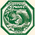 General Grant National Park Window sticker - 1938 - Squirrel