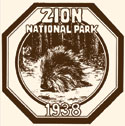 Zion National Park Window sticker - 1938 - Porcupine