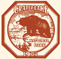 Crater Lake National Park Window sticker - 1935 - Black Bear