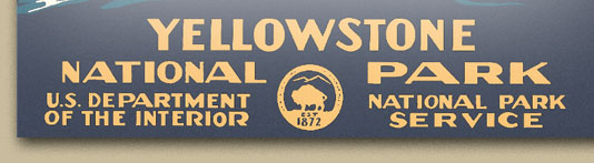 Background based on the Yellowstone - Geyser National Park Poster